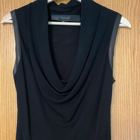 Yigal Azrouel black crepe dress size 8 - Picture 4 of 8